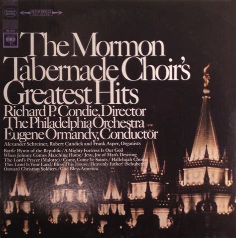 Mormon Tabernacle Choir - The Mormon Tabernacle Choir's Greatest Hits ...