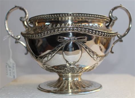 Castle Close Antiques - silver sugar bowl - Silver & Glass