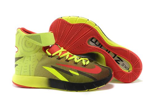 Nike Zoom HyperRev Kyrie Irving Fluorscent Red Black Basketball Shoes ...