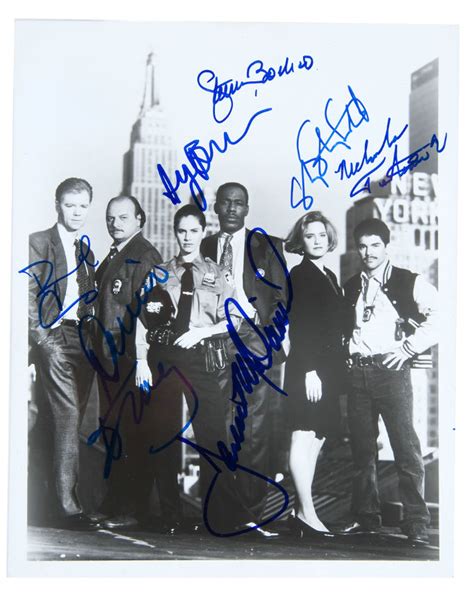 Hake's - NYPD BLUE CAST AND CREATOR SIGNED PHOTO.