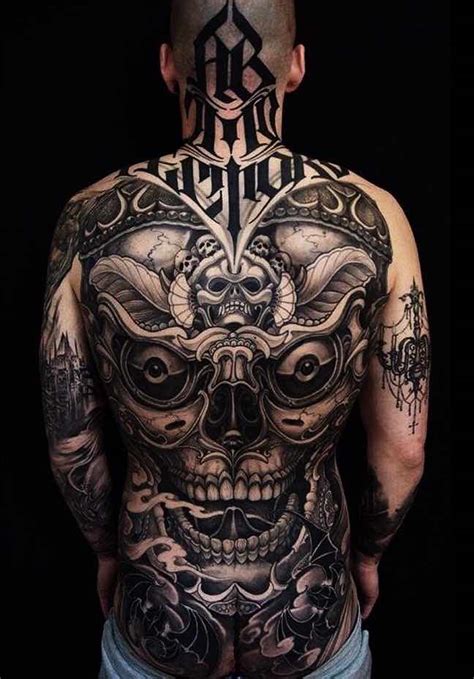 Full Mens Back Tattoo by Kostas Tzikalagias - Tattoo Insider