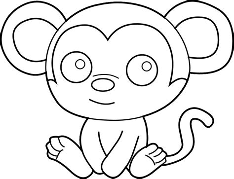 Monkey Face Coloring Pages at GetColorings.com | Free printable colorings pages to print and color