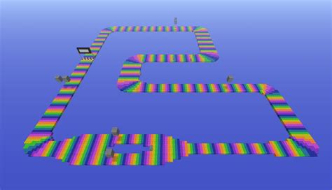 SNES Rainbow Road Minecraft Project