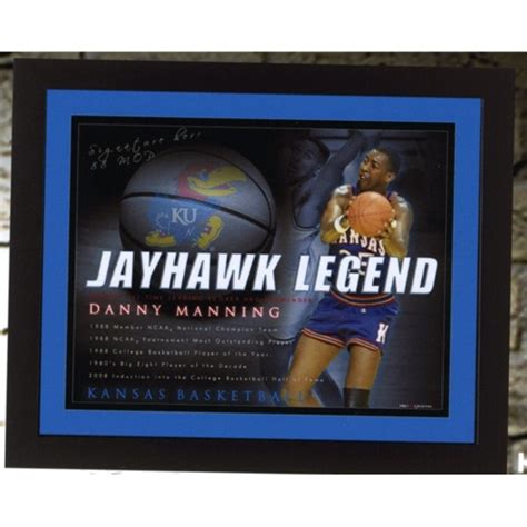 Signed Kansas University Legend Danny Manning