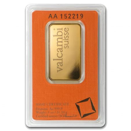 1 Oz Valcambi Gold Bar | Europa Bullion