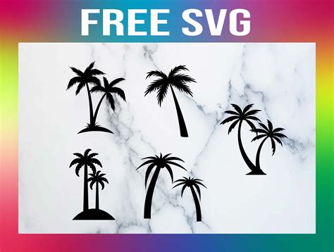 5 Free Palm Tree SVG