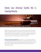 Family law attorney Seattle Wa