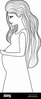 Pregnant Mom Coloring Pages sketch template