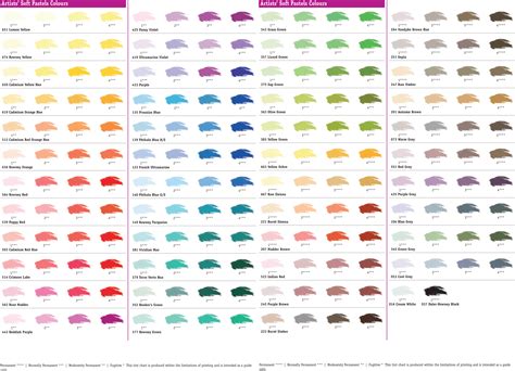 Soft Pastels Colour Chart.gif 6,500×4,700 pixels | Soft pastel, Pastel colors, Colour