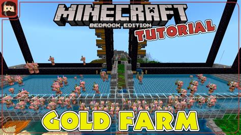 INCREDIBLE Gold Farm! ADJUSTABLE SPEED | Minecraft Bedrock Portal Ticking Gold Farm - YouTube