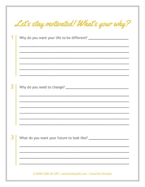 ️What Is Your Why Worksheet Free Download| Goodimg.co