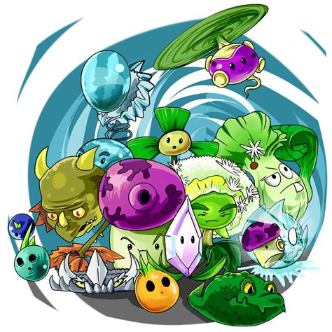 Plants vs Zombies Cartoon Characters