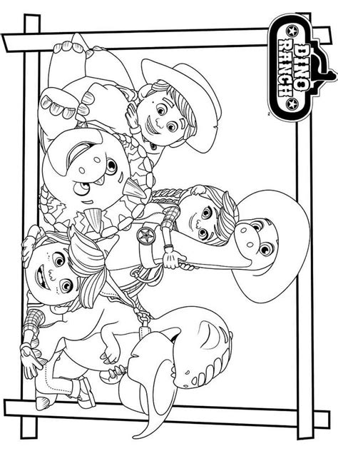 Dino Ranch coloring pages