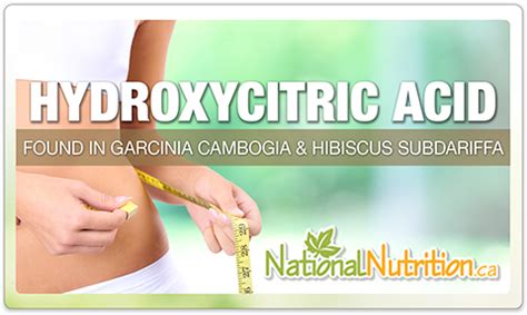 Hydroxycitric Acid - National Nutrition Articles