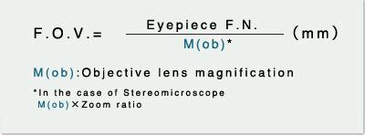 Microscope Field Of View Equation - Micropedia