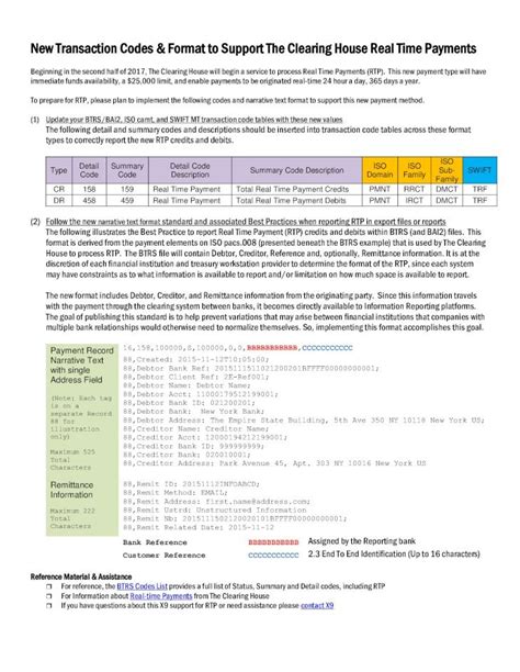 (PDF) New Transaction Codes & Format to Support The Clearing ... · New Transaction Codes ...