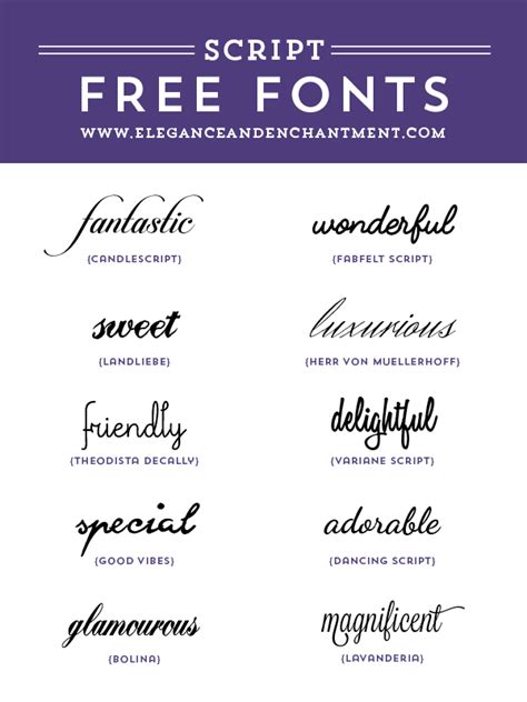 Free Script Fonts