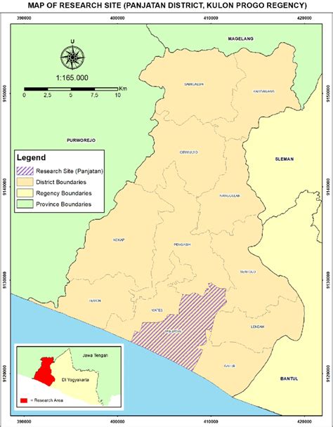 Map of Research Site (Panjatan District, Kulon Progo Regency) (Source ...