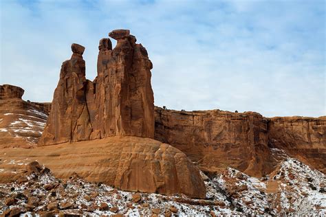 Arches National Park in Winter Photograph by Jon Manjeot | Fine Art America