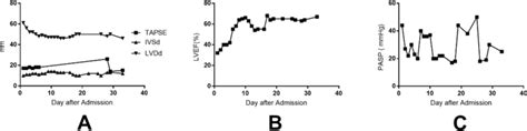 Line chart of the echocardiography measurements. a The patients showed... | Download Scientific ...