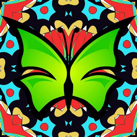 Mandala Butterfly Free Stock Photo - Public Domain Pictures