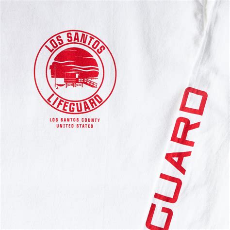 White Los Santos Lifeguard Tee | Rockstar Store