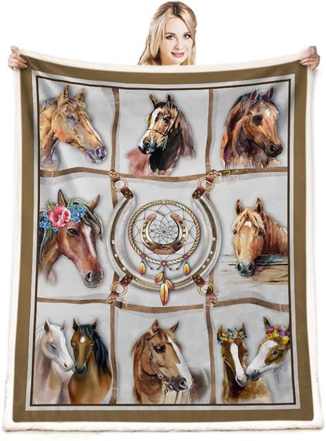 Amazon.com: Horse Blanket Horse Gifts for Girl, Christmas Birthday ...