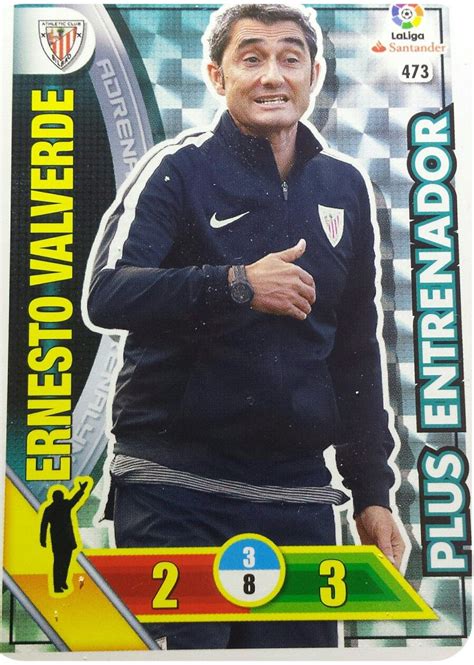 Ernesto Valverde. Entrenador del Athletic Club 2016-17 Panini Adrenalym ...