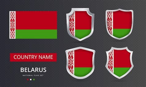 Premium Vector | Belarus flag map location element design