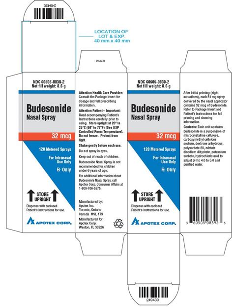 BUDESONIDE NASAL- budesonide spray, metered