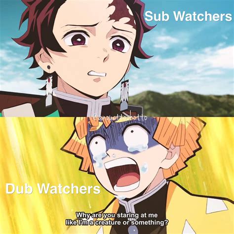 The war between Dub vs Sub continues : r/animememes