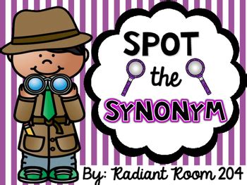 Synonym Game by Radiant Room 206 | Teachers Pay Teachers