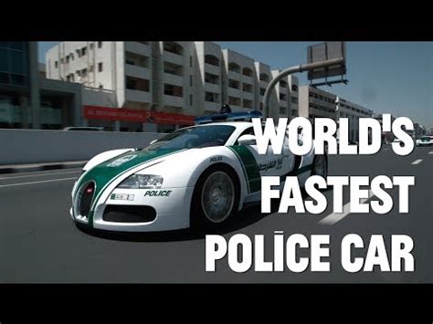 The Dubai Police Unveil Their Bugatti Veyron Police Car