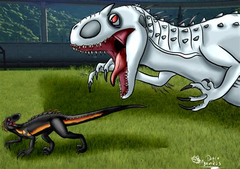 Indoraptor vs Indominus Rex — Weasyl