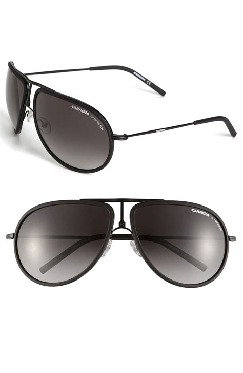 Carrera Eyewear 63mm Metal Aviator Sunglasses | Nordstrom