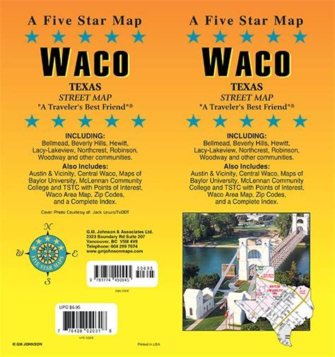 Waco, Texas Street Map - GM Johnson Maps