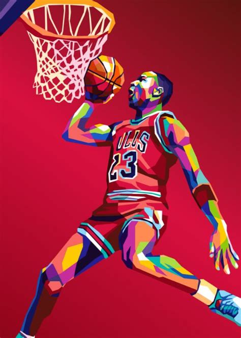 Michael Jordan Pop Art - Ken Pop Art - Drawings & Illustration, People & Figures, Sports Figures ...