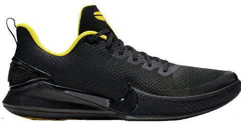 Nike Kobe Mamba Focus Basketball Shoes in Black/Yellow (Black) for Men ...