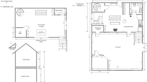 zero art studio final floor plan | Tate Eskew