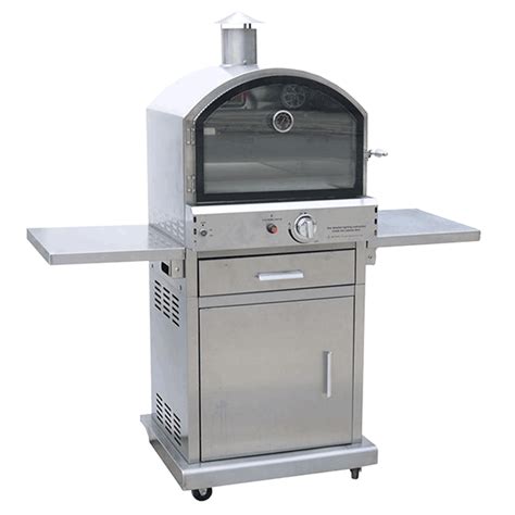 Stainless steel pizza oven for outdoor and garden use