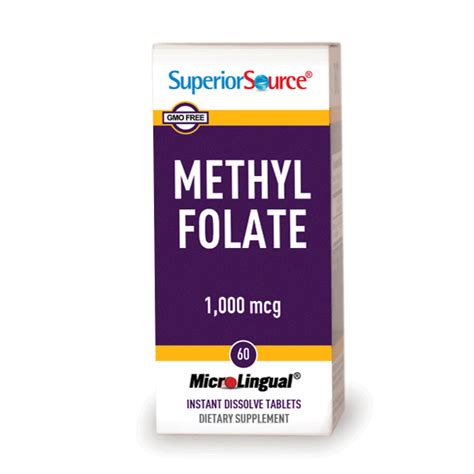 Methylfolate 1,000 mcg - Superior Source Vitamins