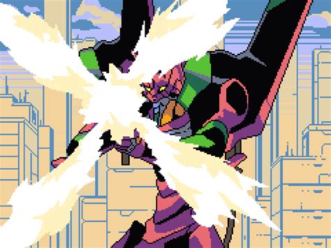 Neon Genesis Evangelion — Pixel Art Collaboration by Pavel Mednikov on ...