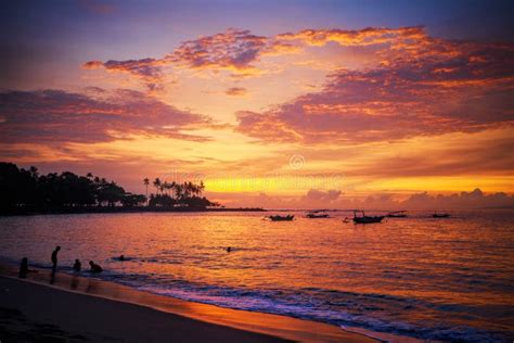 Beautiful Sunset at the Resort of Lombok. Indonesia Stock Photo - Image of outdoor, senggigi ...