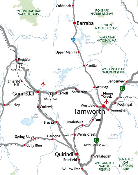 Tamworth Map and Tamworth Satellite Image