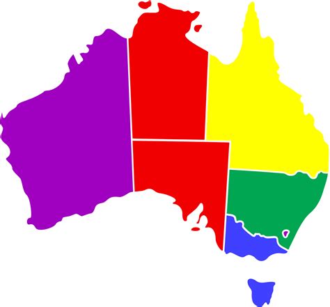 Download States Map Australia United PNG Free Photo Clipart PNG Free | FreePngClipart