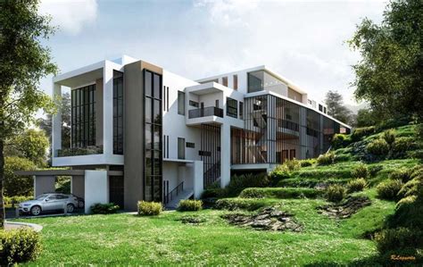 Green Hills Villa | Architecture exterior, Architecture, Architecture visualization