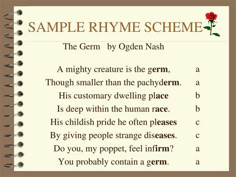 PPT - SAMPLE RHYME SCHEME PowerPoint Presentation, free download - ID:6837110