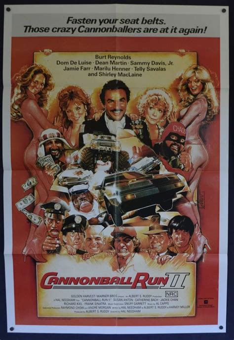 All About Movies - The Cannonball Run 2 1984 Poster One Sheet Burt Reynolds Drew Struzan art