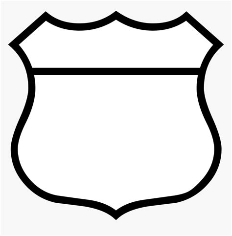 Blank Shield Png - Blank Route 66 Signs, Transparent Png - kindpng