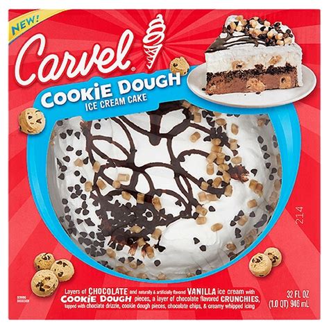 Carvel Cookie Dough Ice Cream Cake, 32 fl oz - Price Rite